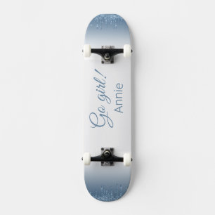 Schatbord in glitter-stijl persoonlijk skateboard