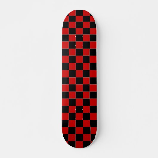 Schatbord met zwarte en rode insteekkaarten skateboard (Voorkant)