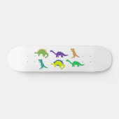 Schatbord van Bright Dinos (natuurlijk) Skateboard (Horizontaal)