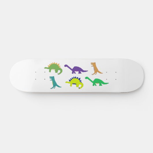 Schatbord van Bright Dinos (natuurlijk) Skateboard (Horizontaal)