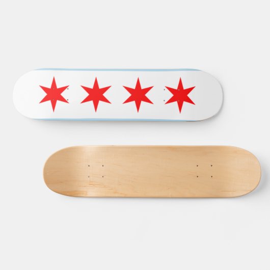 Schatbord van Chicago Skateboard (Horizontaal)