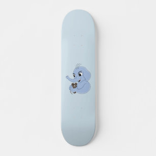 Schatbord van de cartoon van de acute olifant persoonlijk skateboard