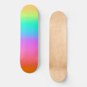 Schatbord voor gradiënt van regenbooggradiënt persoonlijk skateboard (Voorkant)