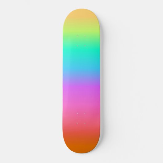 Schatbord voor gradiënt van regenbooggradiënt persoonlijk skateboard (Voorkant)