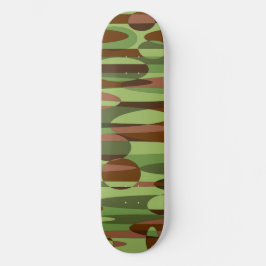 Schatbord voor groene en bruine bollen persoonlijk skateboard