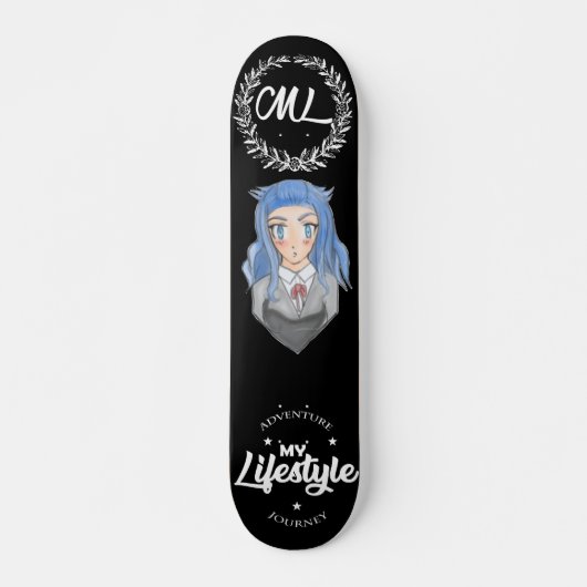 Schatbord voor meisje met Kawaii Persoonlijk Skateboard (Voorkant)