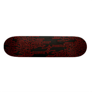 Schatbord voor rood en zwart circuit persoonlijk skateboard