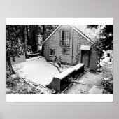 Schatbordplaat, zwart-wit afdruk poster (Voorkant)