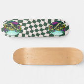 Schateboard Checkerboard Turtle Shell under Water Persoonlijk Skateboard (Horizontaal)