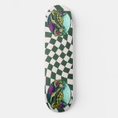 Schateboard Checkerboard Turtle Shell under Water Persoonlijk Skateboard (Voorkant)