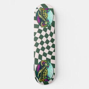 Schateboard Checkerboard Turtle Shell under Water Persoonlijk Skateboard