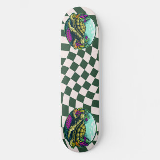 Schateboard Checkerboard Turtle Shell under Water Persoonlijk Skateboard