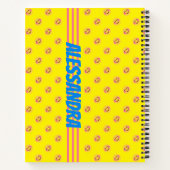 Schateboarder Smile Face Fotosjabloon Notitieboek (Achterkant)