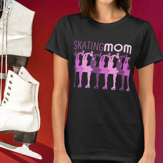 Schatende de figuurskating van het MOM Gesynchroni T-shirt
