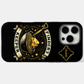 Schatjacht ontwerp met goud en schop Case-Mate iPhone case (Achterkant (horizontaal))