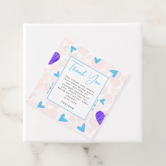 schatje | BABY SHOWER Bedankjes Labels (In situ)