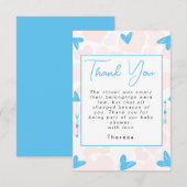 schatje | BABY SHOWER Bedankkaart (Voorkant / Achterkant)