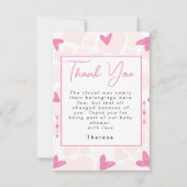 schatje | BABY SHOWER Bedankkaart (Voorkant)