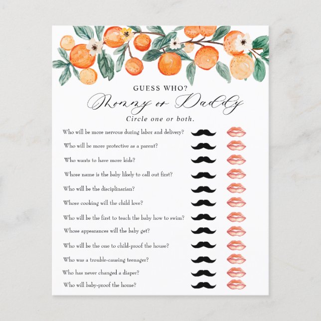 schatje | Baby showers wild | mama papa (Voorkant)