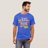 Schatje en pappie grappenmaakster dart pap t-shirt (Voorkant volledig)