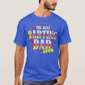 Schatje en pappie grappenmaakster dart pap t-shirt (Voorkant)