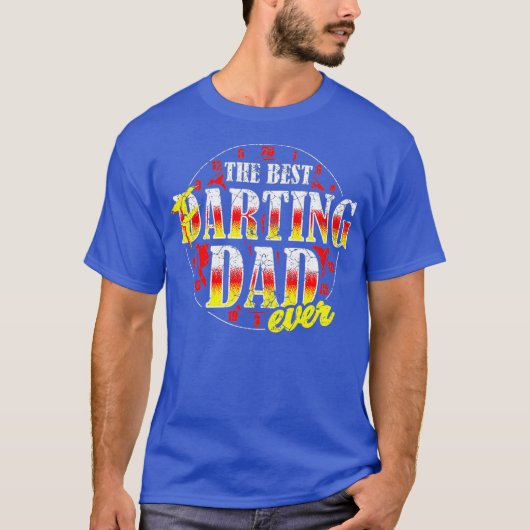 Schatje en pappie grappenmaakster dart pap t-shirt (Voorkant)