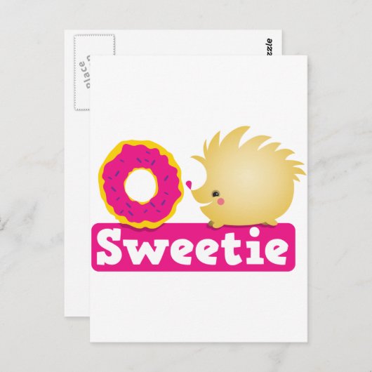 schatje HEDGEHOG Briefkaart (Voorkant / Achterkant)