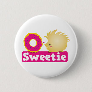 schatje HEDGEHOG Ronde Button 5,7 Cm