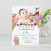 Schatje ijsje foto ALLE LEEFTIJDSTIP Kaart (Staand voorkant)