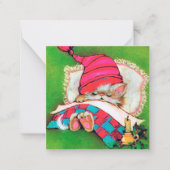 schatje kerstcadeautje met een oogje tekst toevoeg notitiekaartje (Voorkant)