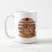 schatje kip voegt monogram toe koffiemok (Links)