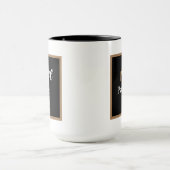 schatje koffiezetster voegt monogram toe mok (Midden)