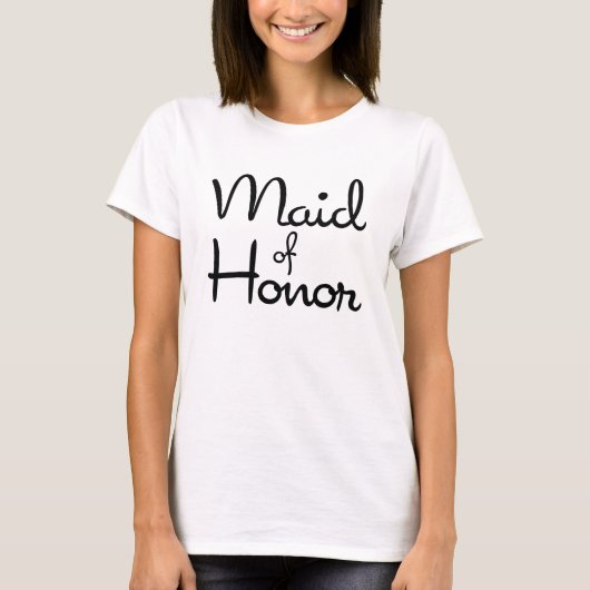 Schatje Maid of Honor Baby Doll T-shirt (Voorkant)