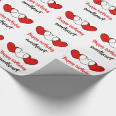 schatje met blije verjaardag inpakpapier (Hoek)