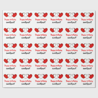 schatje met blije verjaardag inpakpapier