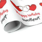 schatje met blije verjaardag inpakpapier (Rol Hoek)