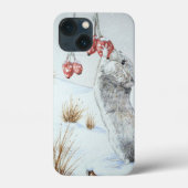 schatje muis wintersneeuwscène wild Case-Mate iPhone case (Achterkant)