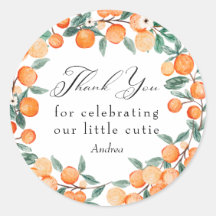 schatje | Oranje Baby shower Dank u