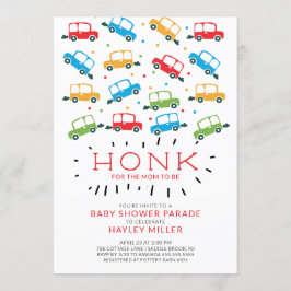 SCHATJE! Rijden door auto's Baby shower Invitation Kaart