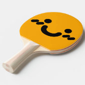 Schatje Smiley Gezicht Oranje Ping Pong Batje (Voorkant Gekanteld)