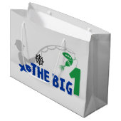 schatje van de baby op de eerste verjaardag groot cadeauzakje (Voorkant Gekanteld)