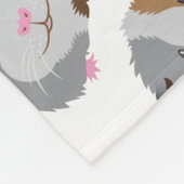 schatje van een proefkonijn fleece deken (Hoek)