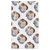 schatje van een proefkonijn klein cadeauzakje (Achterkant)