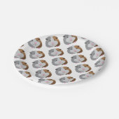 schatje van een proefkonijn papieren bordje (Gekanteld)