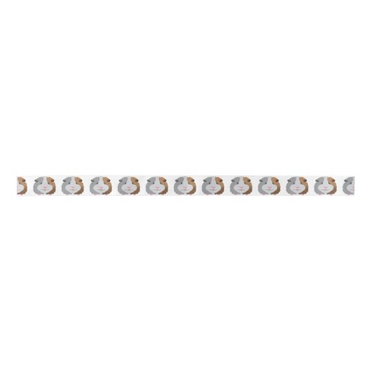 schatje van een proefkonijn satijnen lint (Voorkant)