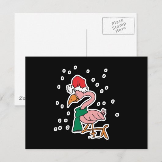 schatje voor kerst feestdagenkaart (Voorkant / Achterkant)