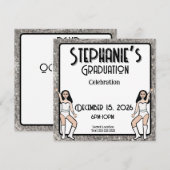 Schatje Witte Zilveren Danser: #2 Kaart (Voorkant / Achterkant)