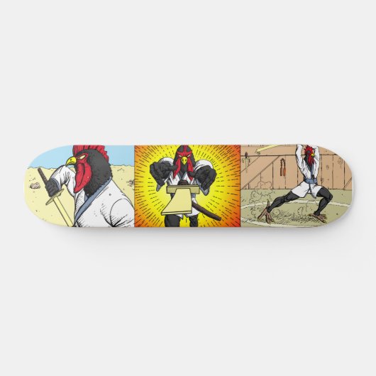 Schatjes van het Samurai Chicken Skateboard (Horizontaal)