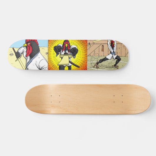 Schatjes van het Samurai Chicken Skateboard (Horizontaal)