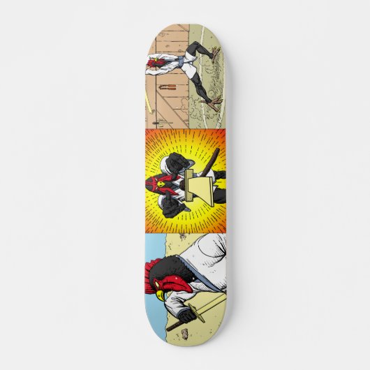 Schatjes van het Samurai Chicken Skateboard (Voorkant)